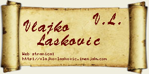 Vlajko Lasković vizit kartica